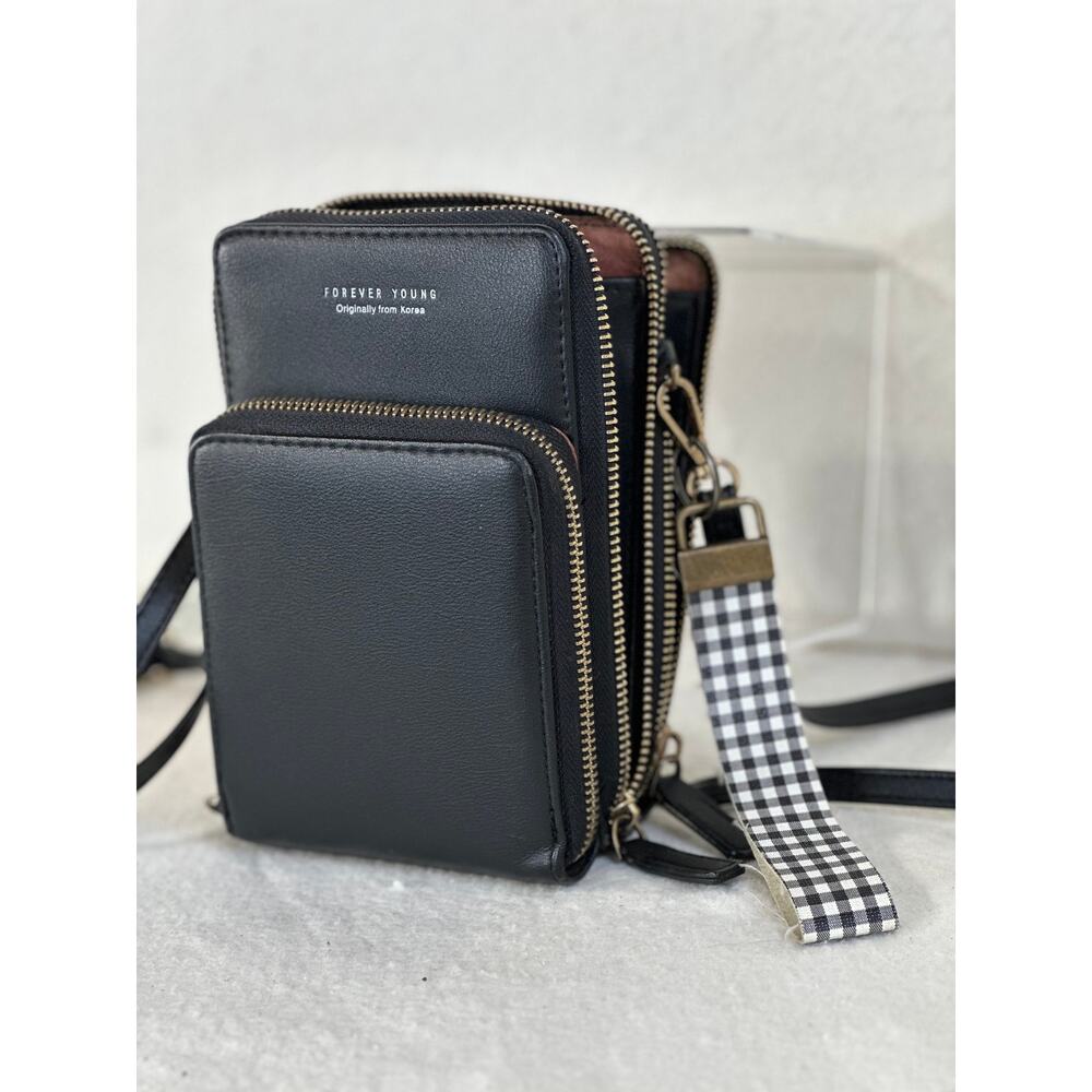 Forever Young Crossbody Cell Phone Bag Neutral, Minimalist, Concert, Festival